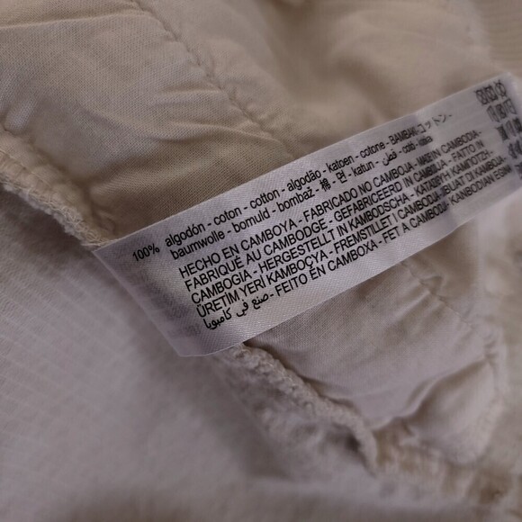 ZARA Corduroy Overshirt Oversized Button Down Shirt Jacket Cream Small Minimal - Picture 12 of 12